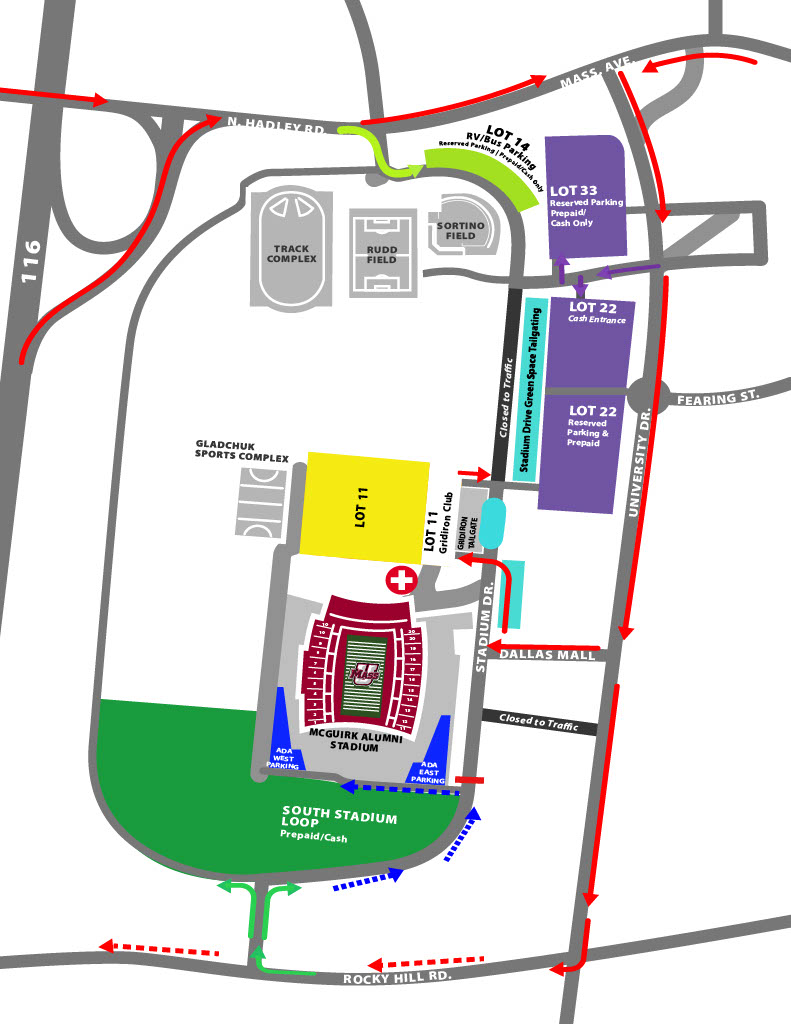 Massachusetts Football Gameday Parking And BBQ Passes - University of  Massachusetts Athletics