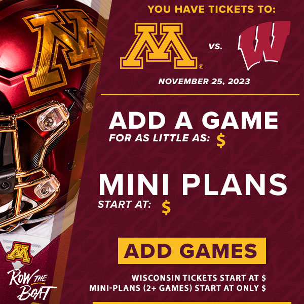 2023 Gopher Football Tickets - Official Minnesota Golden Gopher Tickets -  University of Minnesota Athletics